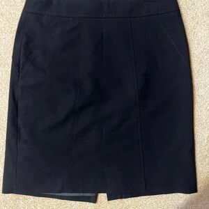LOFT Classic Black Pencil Skirt